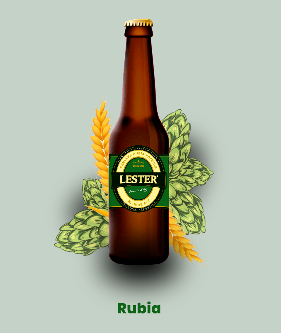 Cerveza Lester Rubia